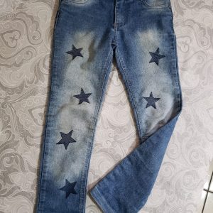 COD: 10042D – Calça jeans com elastano,  tamanho 8 – SEMINOVO