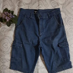 COD: 10209L – Bermuda Jeans,  Lataam,  em algodão poliéster e elastano,  tamanho 40, usado