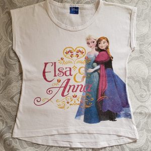 COD: 10316L – Camiseta Disney, em algodão,  tamanho 8, usada