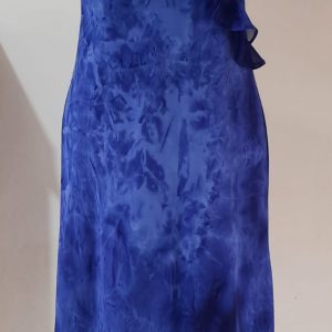 COD: 10330L – Vestido de festa longuete Ungaro, forrado, em poliéster, tamanho M, usado