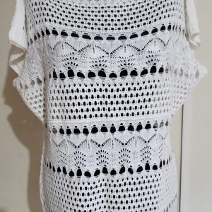 COD: 10378L – Blusinha Uzzo tricot, em acrílico, tamanho M, usada
